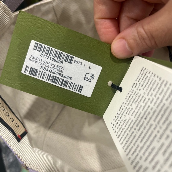 GUCCI big logo unisex cap , new with tag , size large - Picture 6 of 9